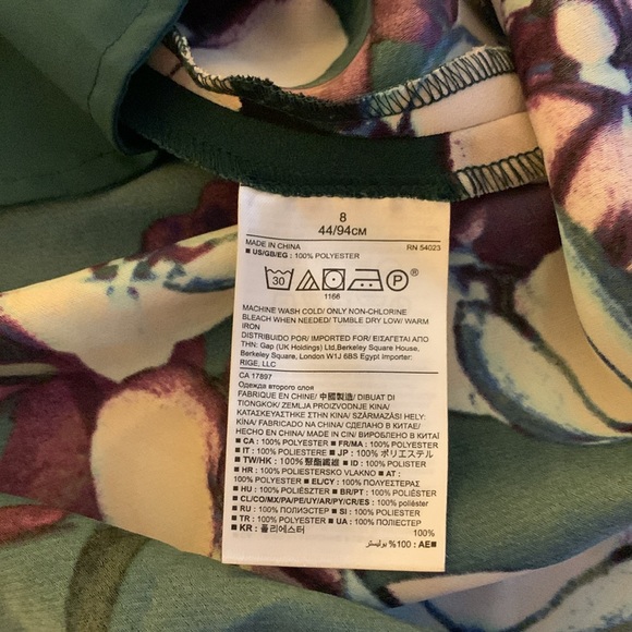 Banana Republic Floral Peplum Dress - Size 8 - Picture 7 of 7